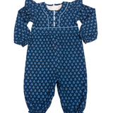 Indigo Meadow Block Print Romper