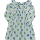 Blue Wildflowers Smocked Dress