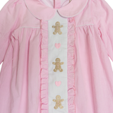 Gingerbread Lane Embroidered Gingham Dress