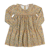 Smocked Autumn Blossom Dress