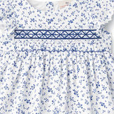 Blue Posy Party Dress