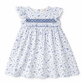 Blue Posy Party Dress