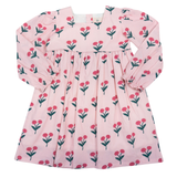 Pink Posy Block Print Dress