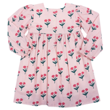 Pink Posy Block Print Dress