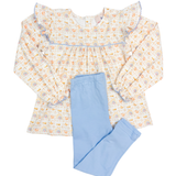 Golden Gathering Knit Legging Set