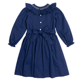 Smocked Navy Josephine Dress