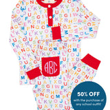 ABC Knit Pajama Set