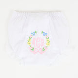 Floral Wreath Embroidered Bloomers