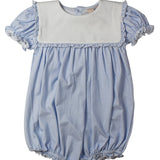 Blue Gingham Bib Bubble