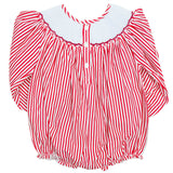 Candy Cane Smocked Bishop Bubble