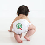Christmas Wreath Embroidered Bloomers