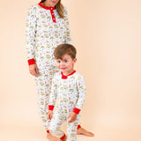 Holiday Vacation Knit Zip Up Pajamas- FINAL SALE