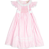 Pink Smocked Clara Dress with Sash