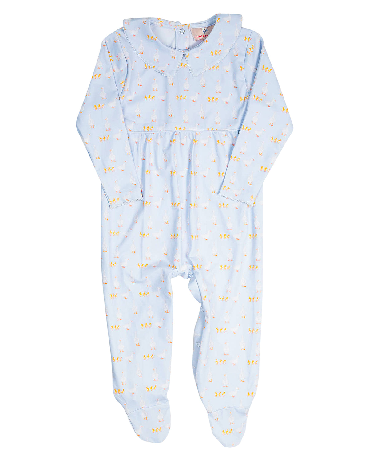 Duck Duck Chick Knit Footed Pajamas