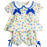 Retro Ribbon Knit Bloomer Set