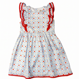 First Day Flutter Sleeve Dress