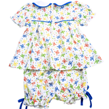 Retro Ribbon Knit Bloomer Set