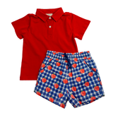 Apple Picnic Shorts Set