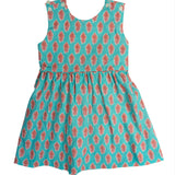 Blushing Leaves Block Print Dress