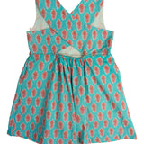 Blushing Leaves Block Print Dress