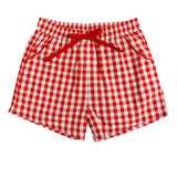 Red Checked Shorts