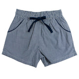 Navy Gingham Shorts