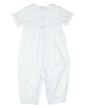 Holly Berry Smocked White Longall