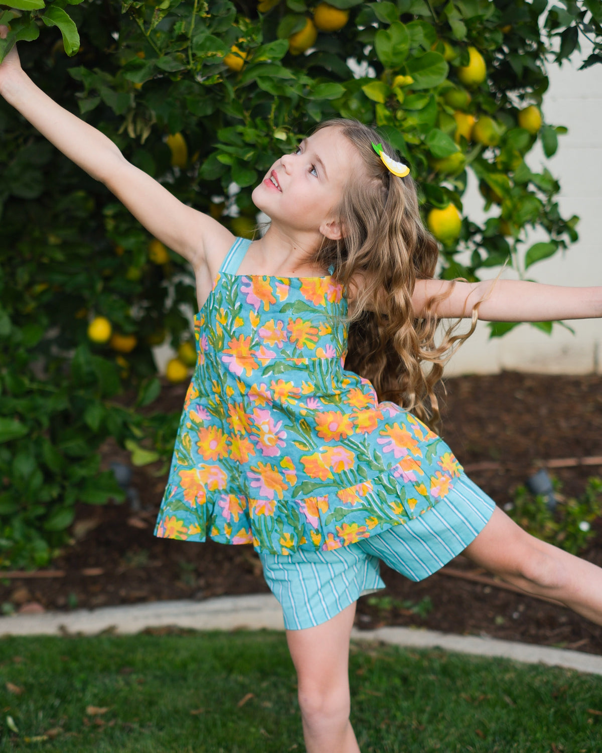 Tropical Floral Winnie Shorts Set