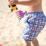 Red as a Lobster Swim Trunks