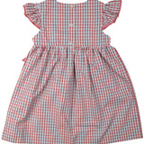 Flags Smocked Checked Dress