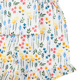 Silver Lurex Spring Floral Shorts Sets