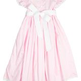 Pink Smocked Clara Dress with Sash