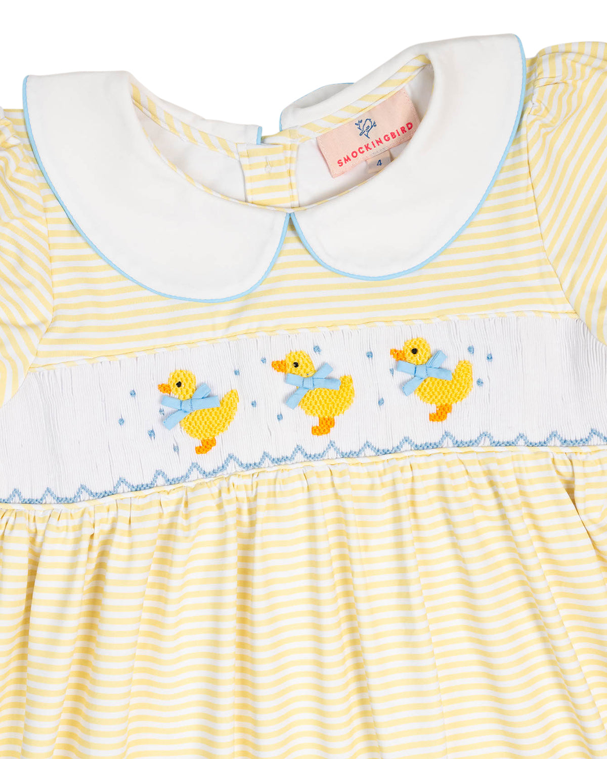 Ducks Smocked Knit Dress