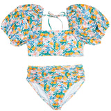 Summer Citrus Ladies High Waisted Bikini