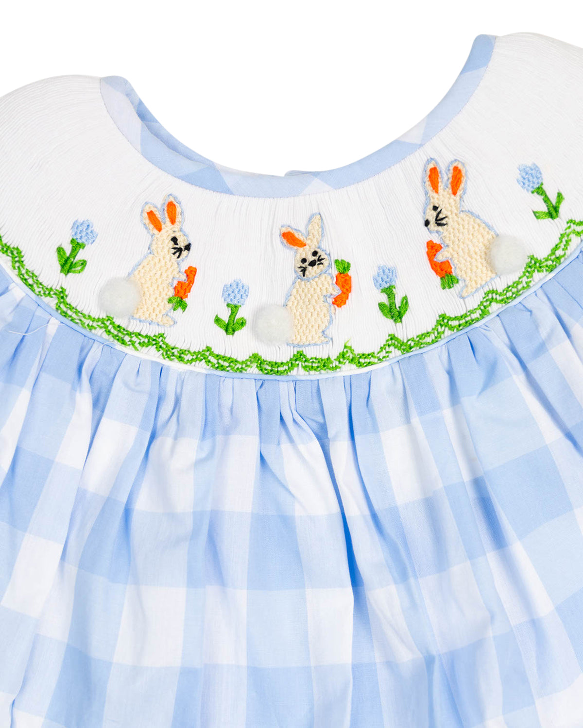Little Bunny Hopper Smocked Bishop Dress