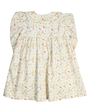 Holly Leaves Smocked Dress