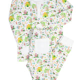 Mardi Gras Print Pajama Set