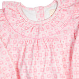 Pink Checked Hearts Knit Dress- FINAL SALE