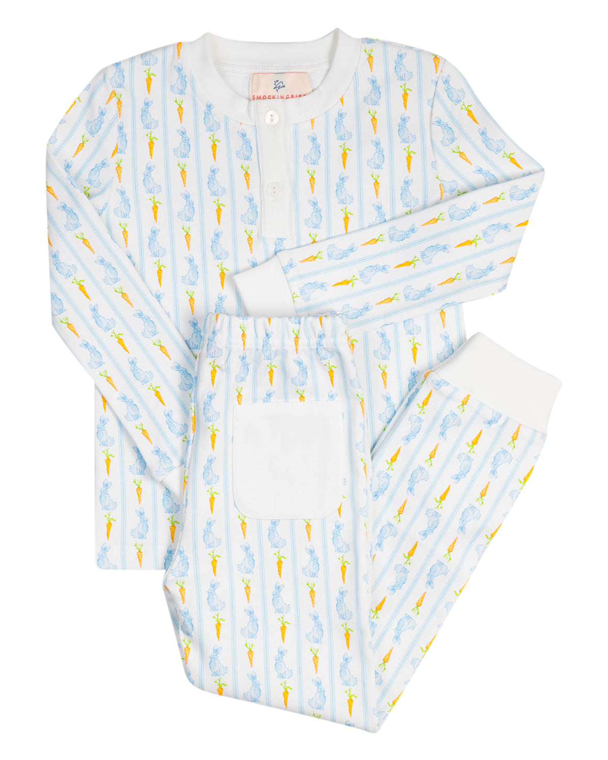 Blue Bunny Knit Pajamas