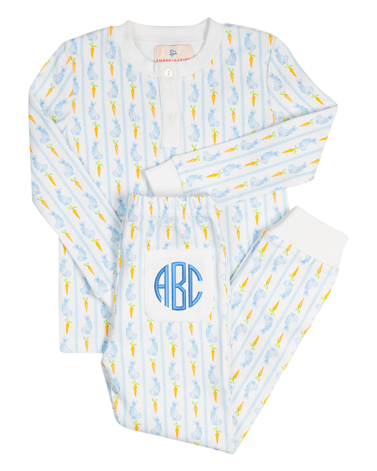 Blue Bunny Knit Pajamas