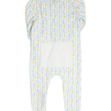 Blue Bunny Knit Zip Up Pajamas