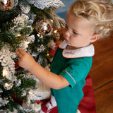 Candy Cane Applique Corduroy Shortall
