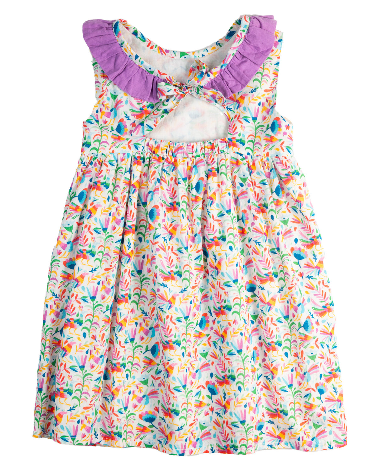 Colorful Otomi Cotton Dress