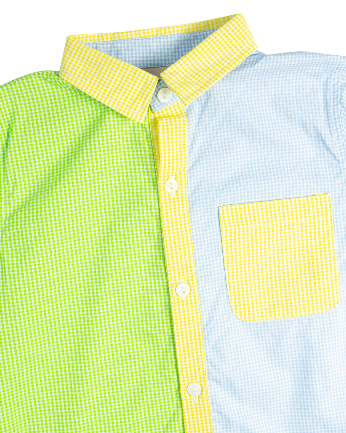 Colorful Seersucker Button Down Shirt