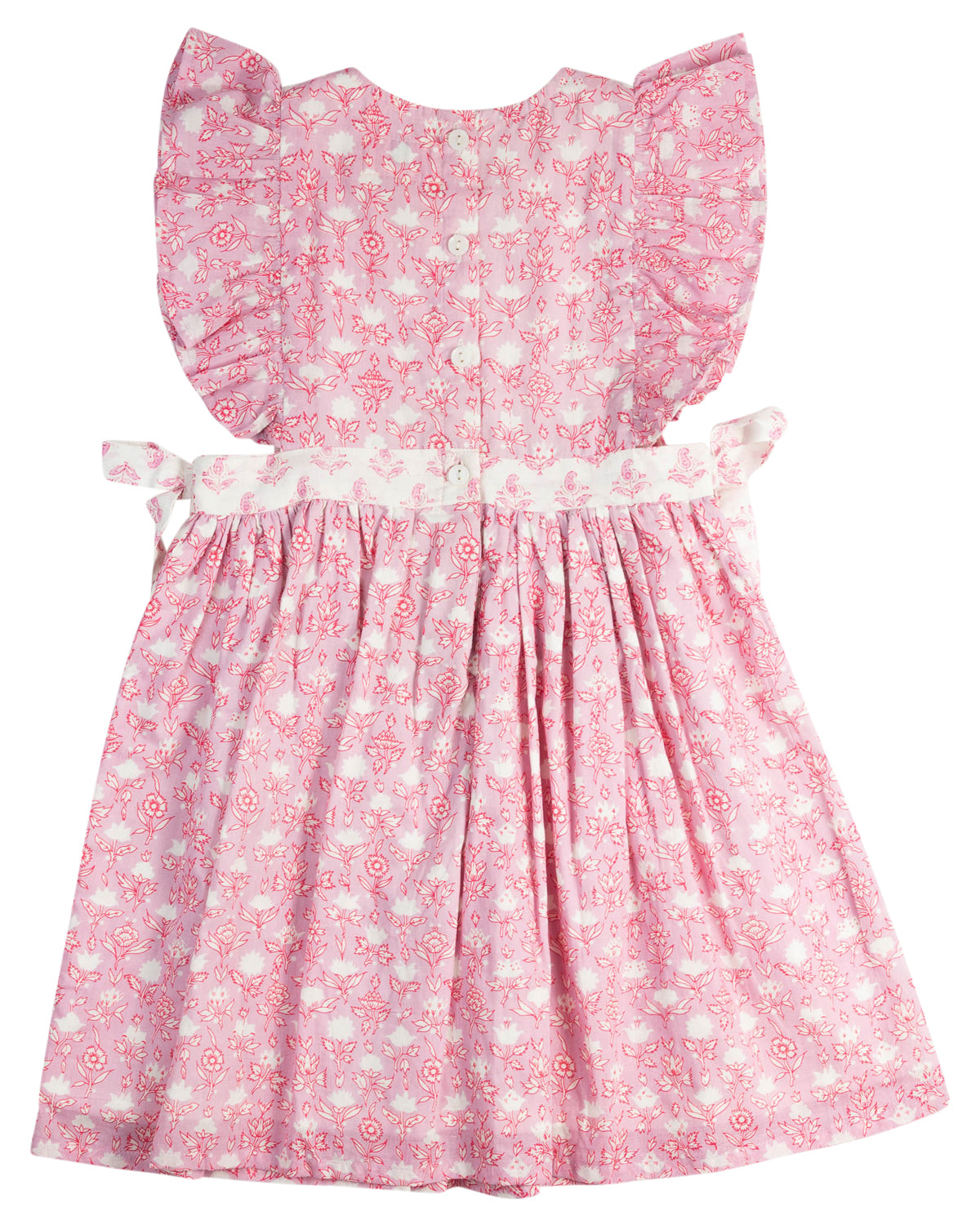Pink Fields Pinafore Dress