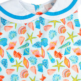 Bright Sea Life Nautical Shortall-FINAL SALE