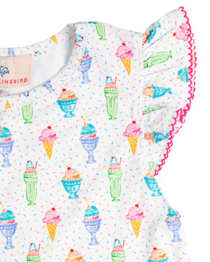 Ice Cream Fun Knit Twirl Dress