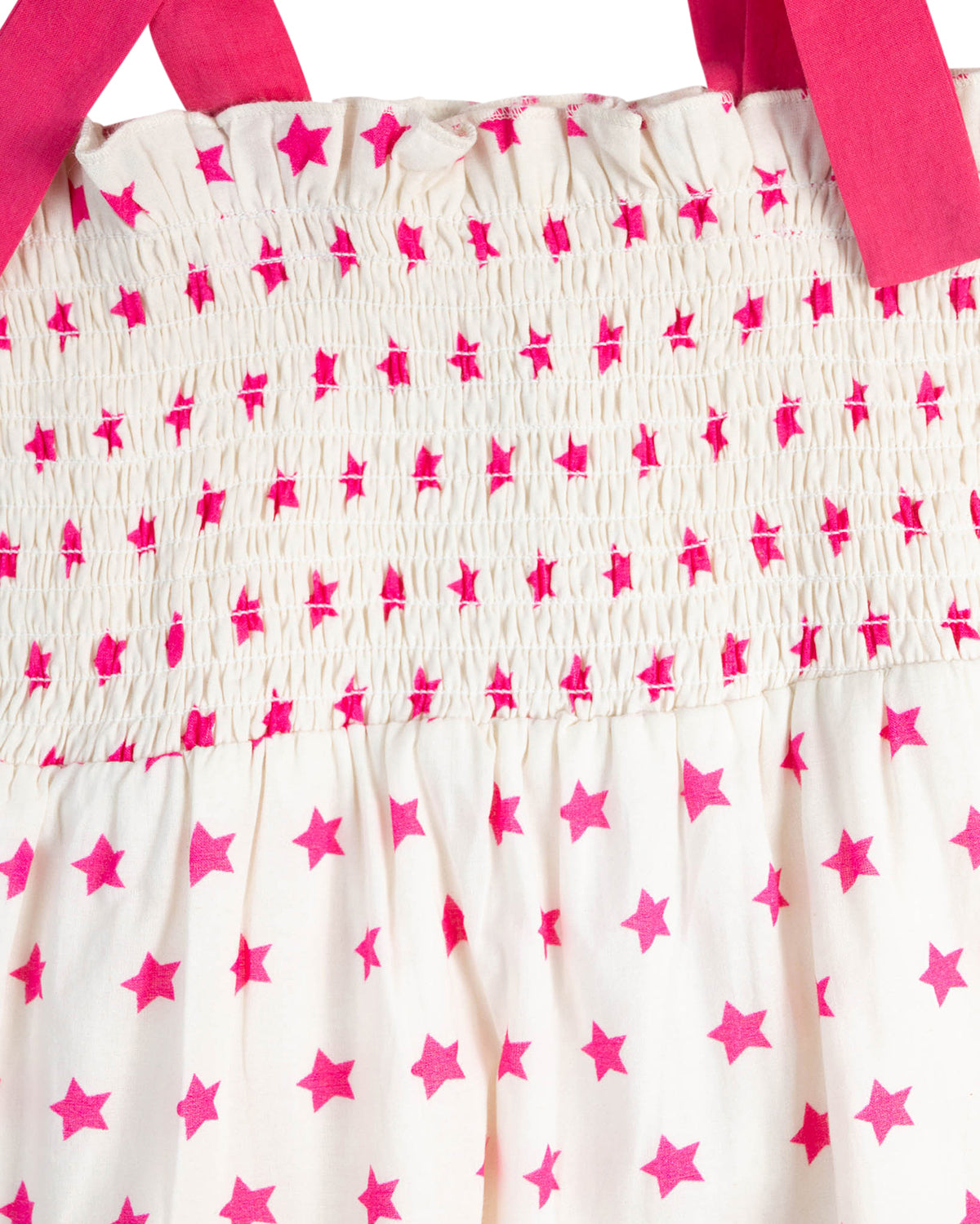 Pink Stars Block Print Tie Bubble