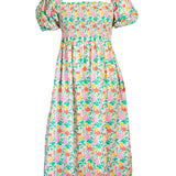 Floral Puff Sleeve Ladies Dress-FINAL SALE