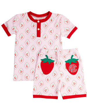 Strawberry Fields Short Sleeve Pajama Set